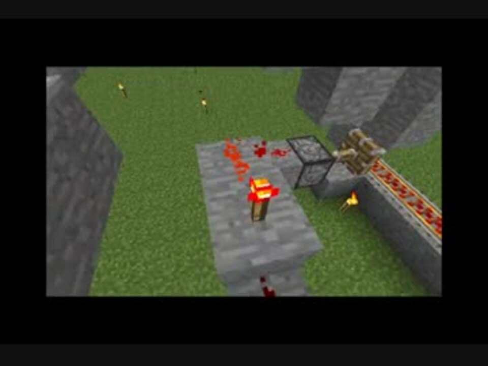 Minecraft 簡単構造のトロッコ自動駅の解説 ニコニコ動画