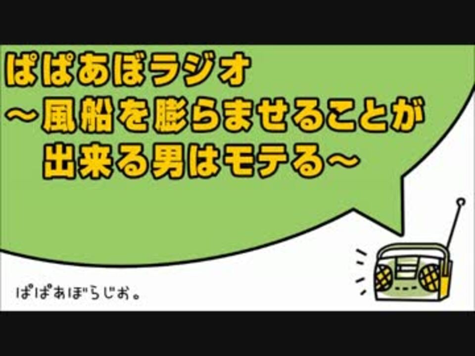 人気の ぱぱあぼラジオ 動画 115本 4 ニコニコ動画