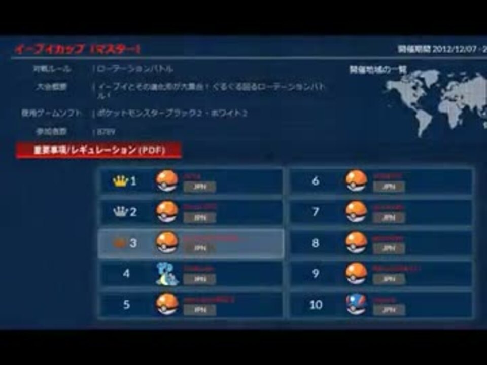 人気の イーブイカップ 動画 12本 ニコニコ動画