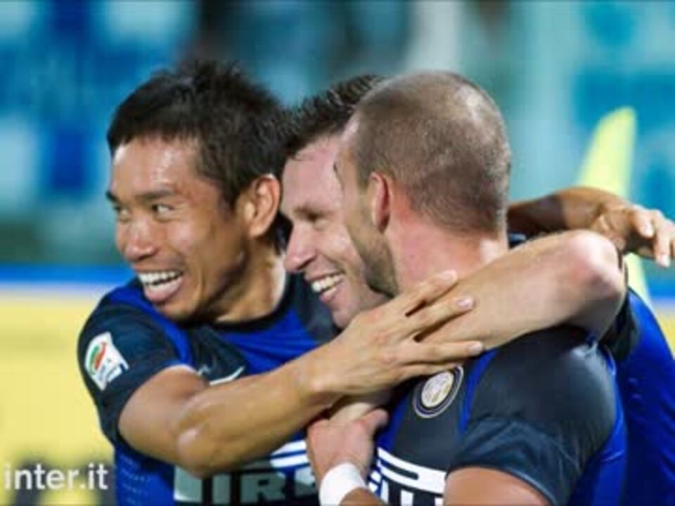 長友と Fc Inter 12 13シーズン前半まとめ 祝福力編 愉快な仲間達 ニコニコ動画