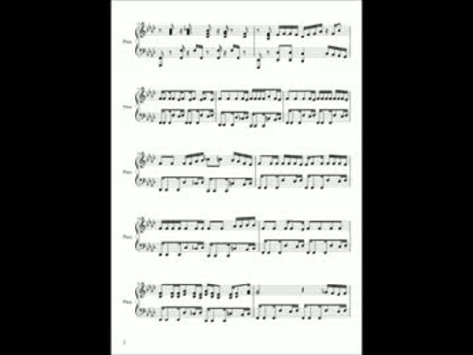 楽譜 脳漿炸裂ガールshort Ver 初音ミク Gumi ニコニコ動画