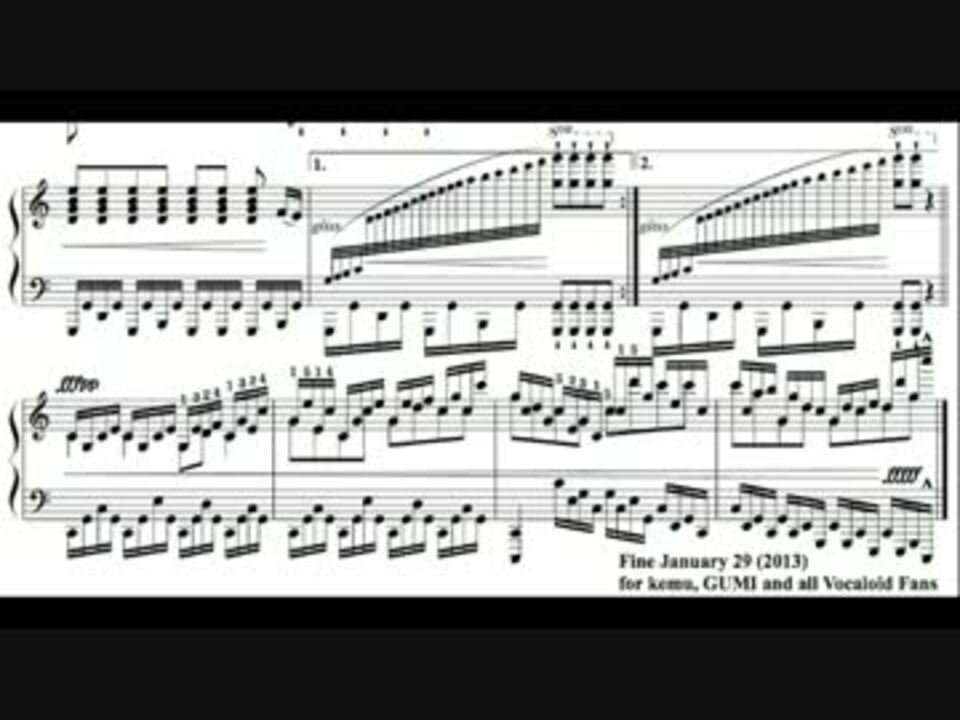 Gumi 地球最後の告白を 超豪華 ピアノアレンジしてみたver ニコニコ動画