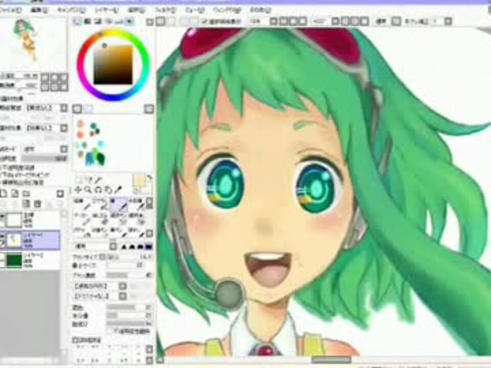 描いてみた ｓａｉで厚塗りｇｕｍｉ メイキング ニコニコ動画