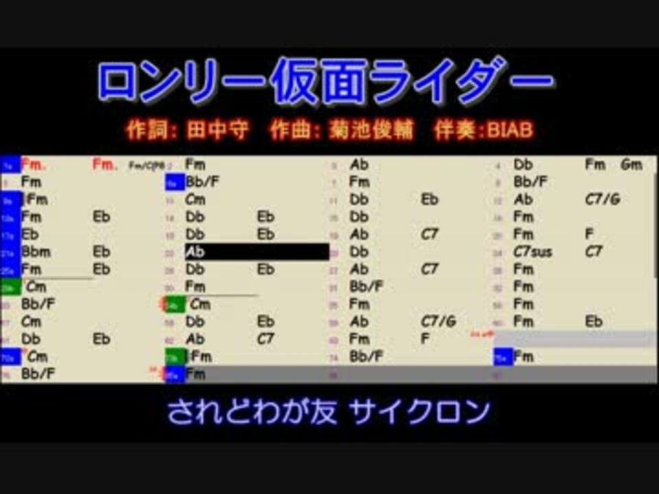 Midi Biab ロンリー仮面ライダー また習作 ニコニコ動画