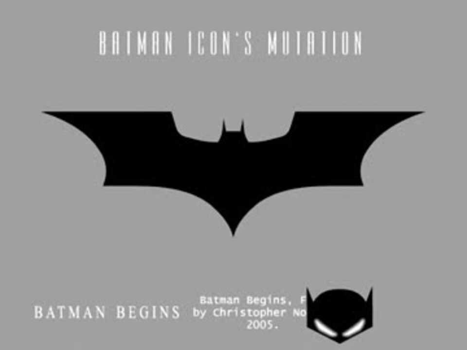 バットマン ロゴデザインの変遷 転載 ニコニコ動画