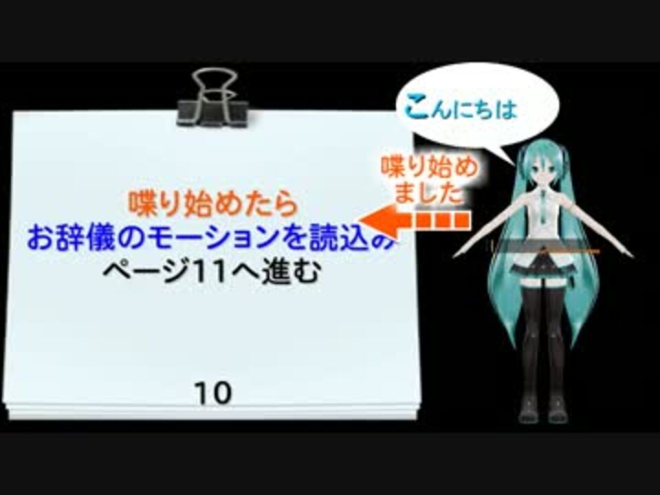 Mmdagent シナリオの読み方 講座 ニコニコ動画