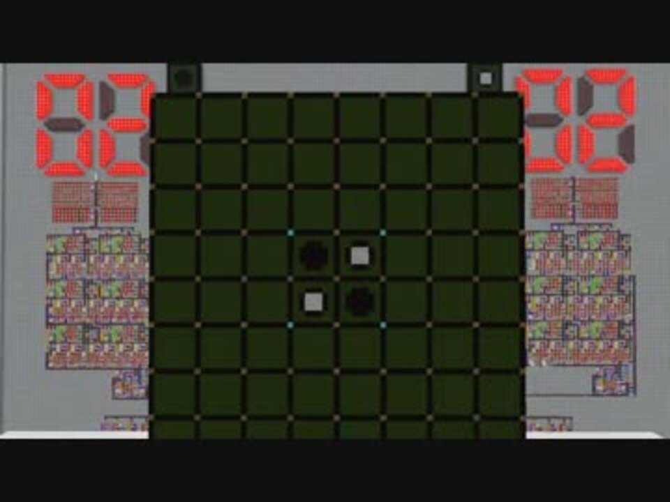 Minecraft レッドストーン回路でオセロを作ってみた 配布あり ニコニコ動画