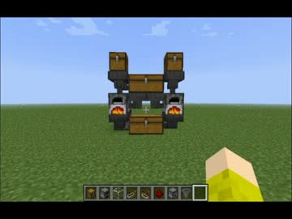 Minecraft 木炭生成機構付き自動精錬かまど ニコニコ動画