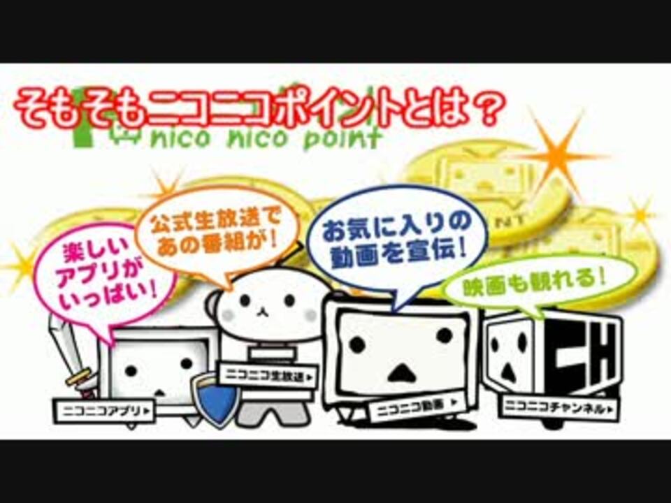 裏技 ニコニコポイントを無料かつ短期間で何千ポイントも稼ぐ方法 ニコニコ動画