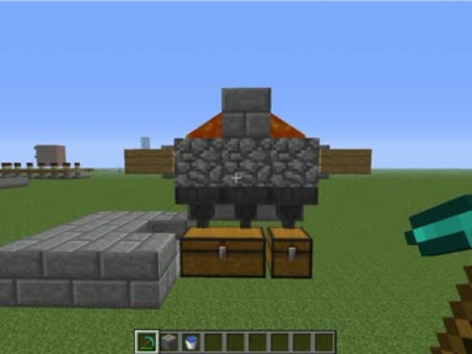 Minecraft ホッパーを使った丸石製造機 ニコニコ動画