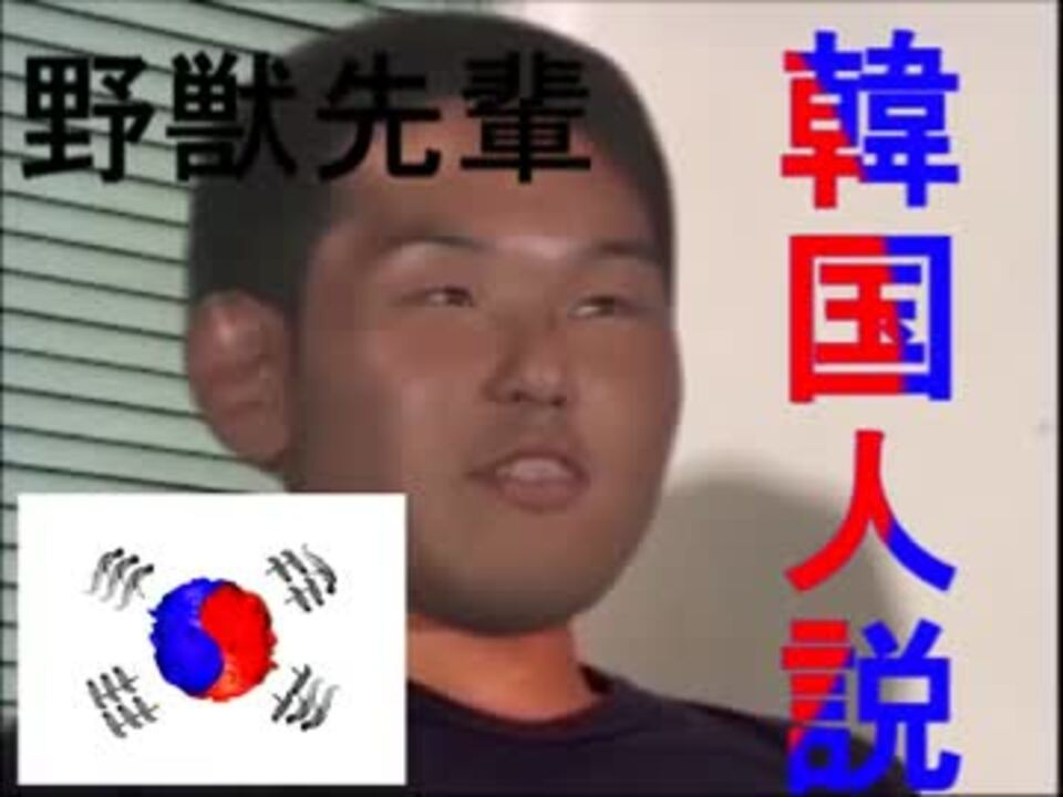 野獣先輩韓国人説 Smgtn ニコニコ動画