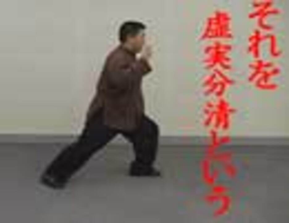 楊式太極拳 弓歩解説 スポーツ 動画 ニコニコ動画