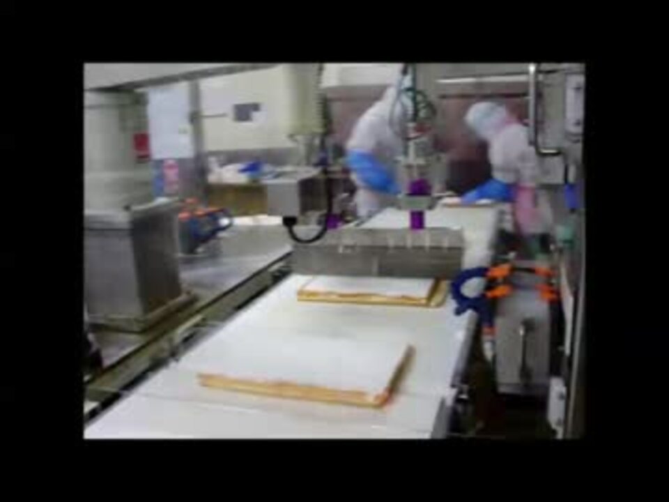 超音波フードカッターによる冷凍シートケーキのカット ニコニコ動画