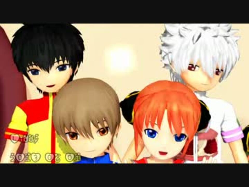 Mmd銀魂 ちび銀時 土方 総悟 神楽でメランコリック Eurobeat Ver ニコニコ動画