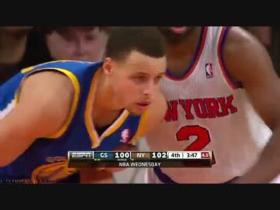 神試合 ステファン カリー５４得点 ３ｐ１１本 キャリアハイ ニコニコ動画