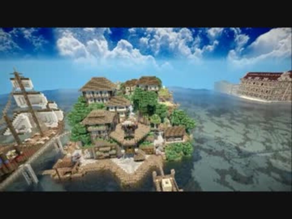 Minecraft 海を渡る列車の旅 ニコニコ動画