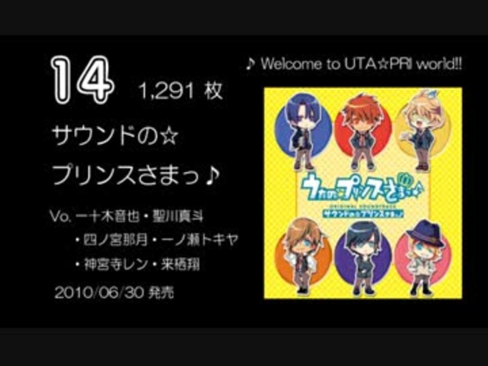 うたの プリンスさまっ アルバム売上ランキング 13年8月 ニコニコ動画