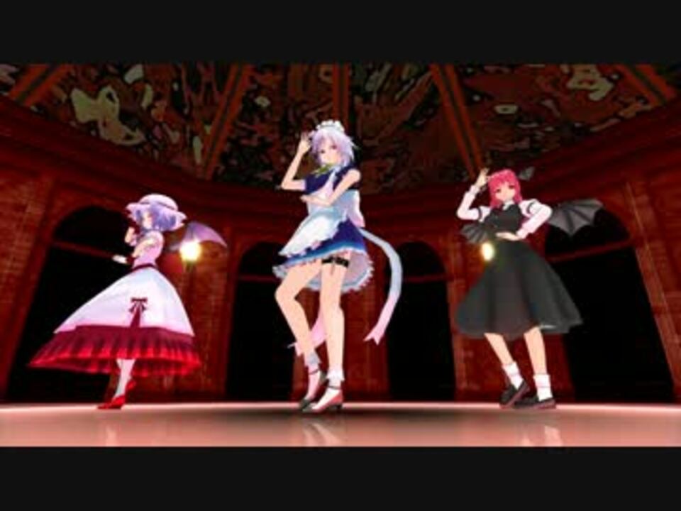 東方mmd 紅魔館ロビー風ステージver 2 9 ステージ配布あり ニコニコ動画