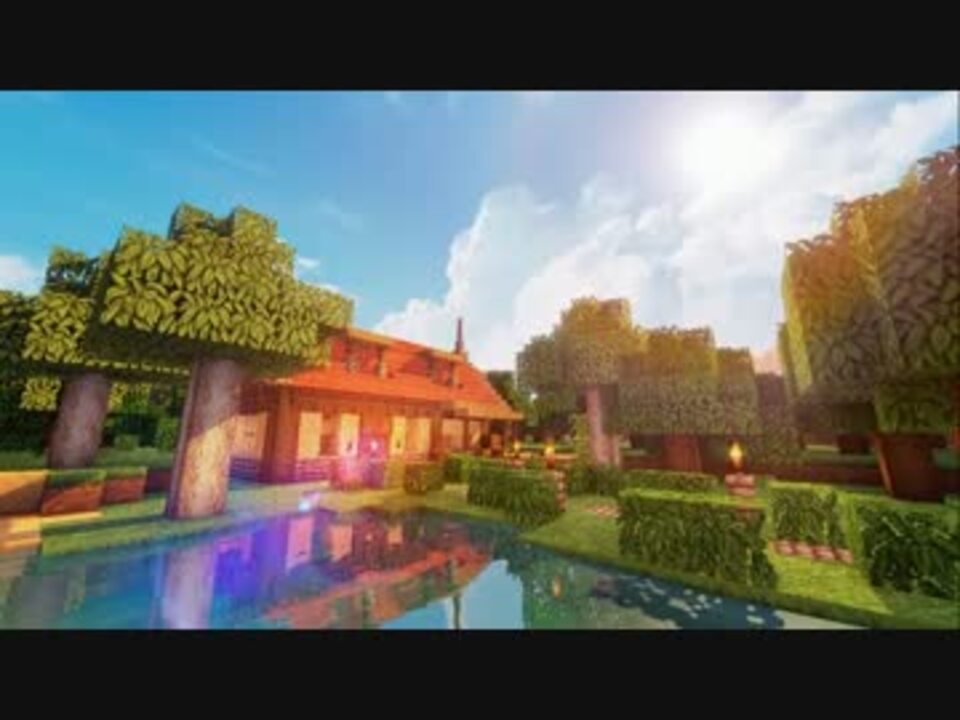 Minecraft 森の中の湖に1時間建築してみたよ サバイバル ニコニコ動画