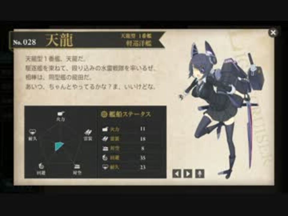 【艦これ】 天龍田 ボイス集 - ニコニコ動画