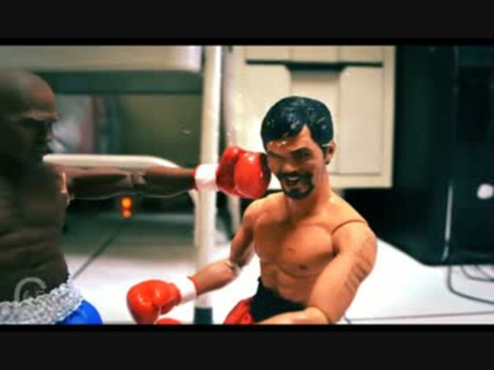フィギュアボクシング メイウェザー VS マニー・パッキャオ コマ撮り