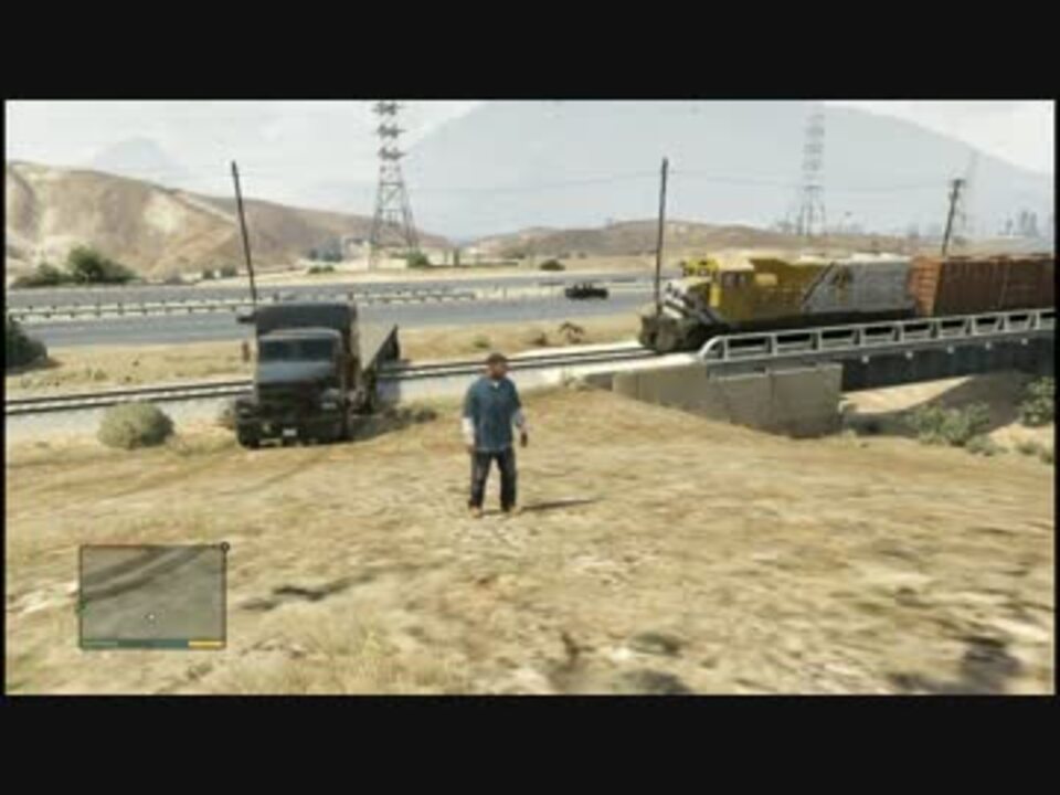 Gta5 トラックvs列車 ニコニコ動画