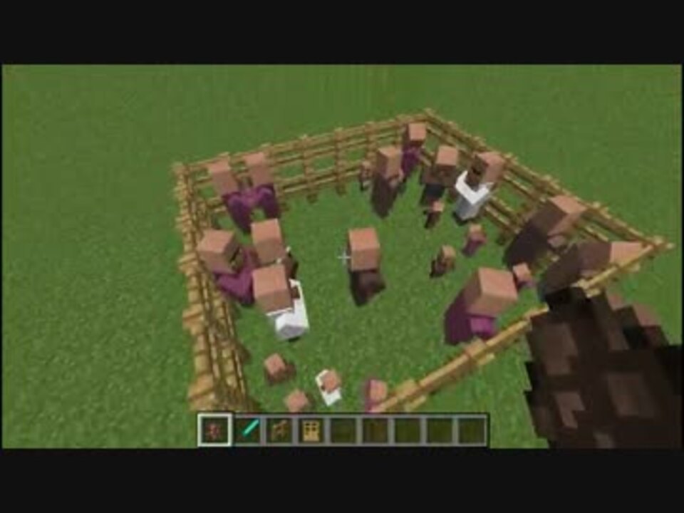 Minecraft 村人の声を若本ヴォイスにしてみた ニコニコ動画