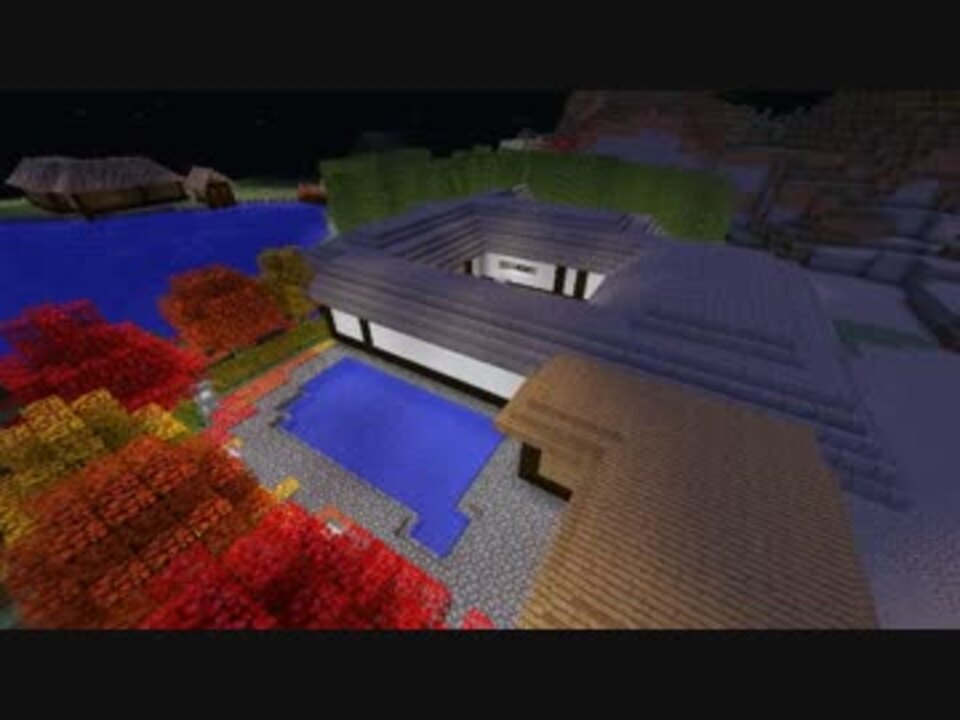 Minecraft 和風に建築part3 竹林の宿 ニコニコ動画