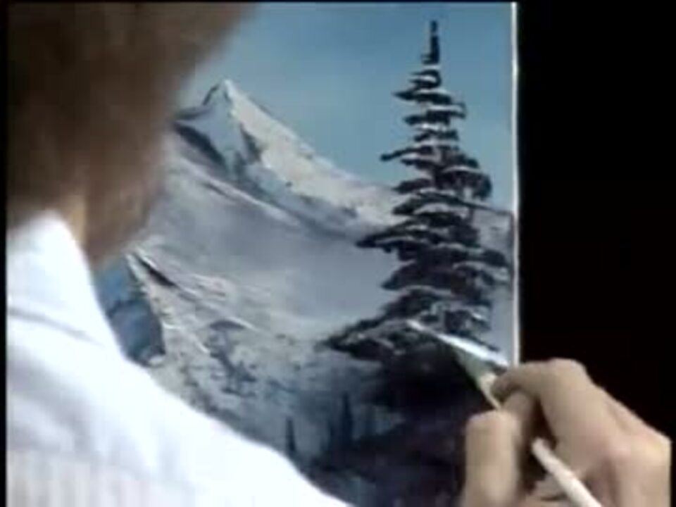 ボブ ロス The Joy Of Painting 24 11 冬のポートレート Pt 2 ニコニコ動画