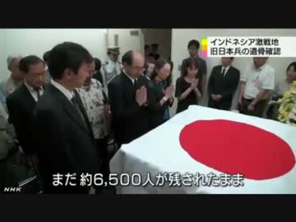 旧日本兵２８２人の遺骨収集 インドネシア ニコニコ動画