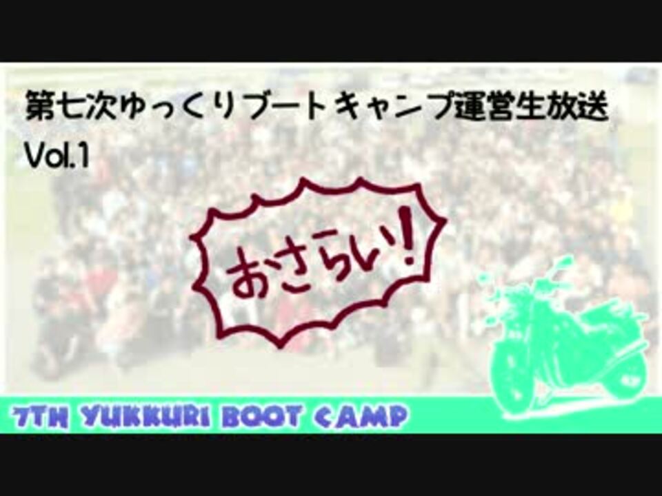 まとめ 第七次ゆっくりブートキャンプ運営生放送vol 1のおさらい ニコニコ動画