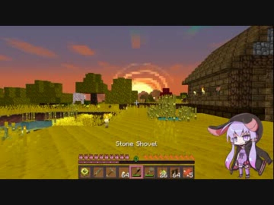 【Minecraft】狗と魔法と彩りクラフト part.2【VOICEROID+】 - ニコニコ動画
