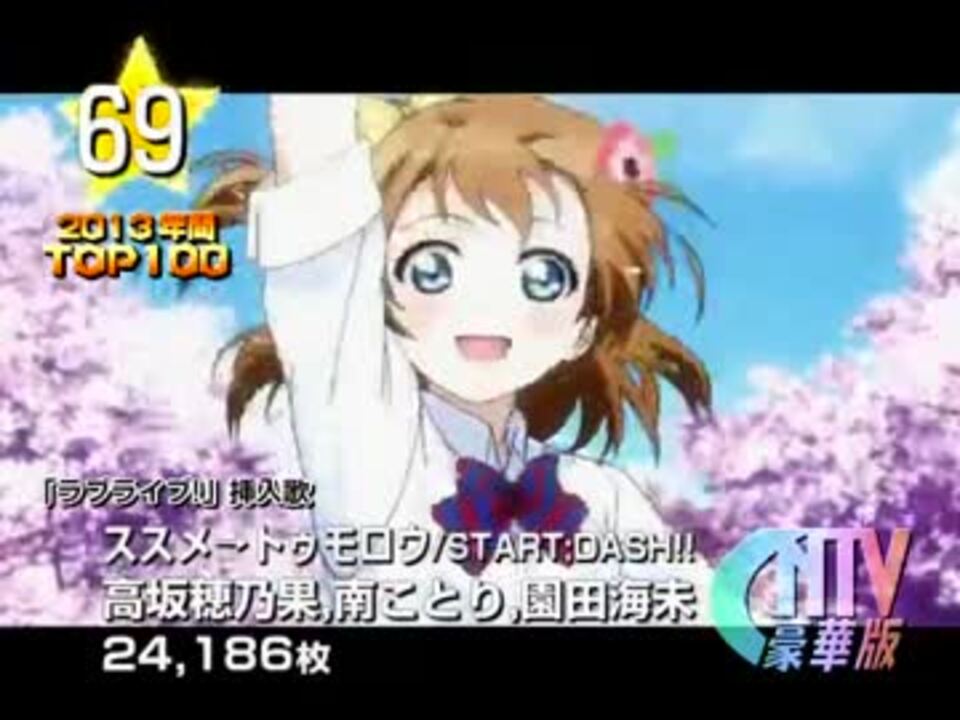 年間アニソンランキング Cntv豪華版13 Top100 ニコニコ動画