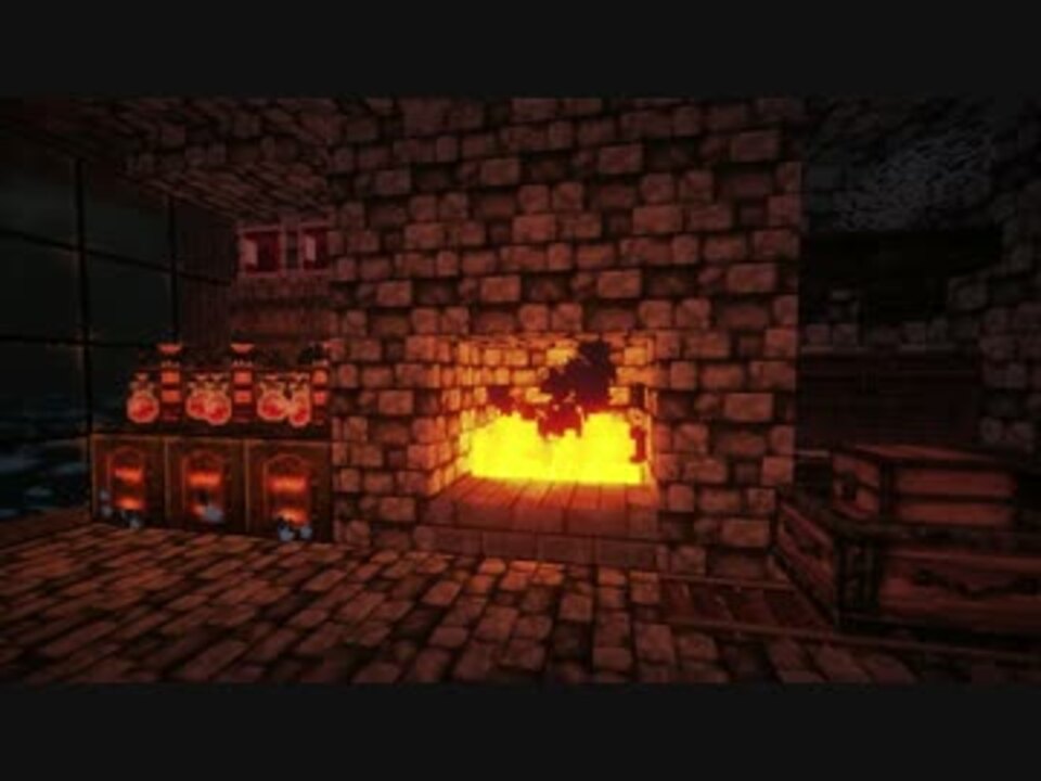 Minecraft 暖炉枠 癒しのマインクラフト 第一夜 ニコニコ動画