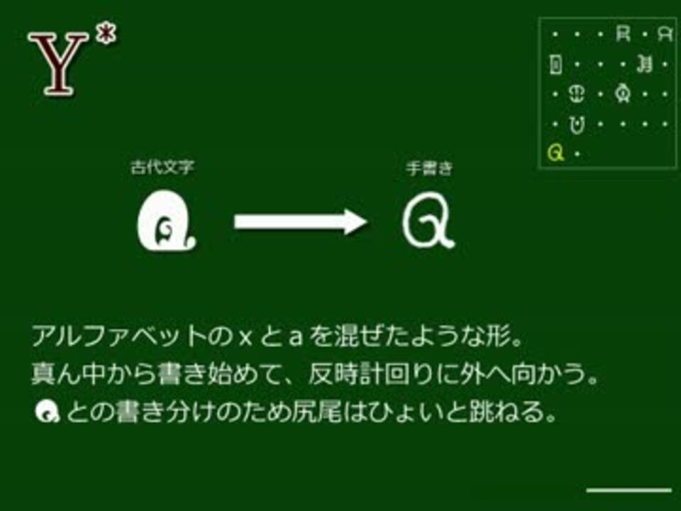 魔女文字を手書き用に簡素化してみた ニコニコ動画