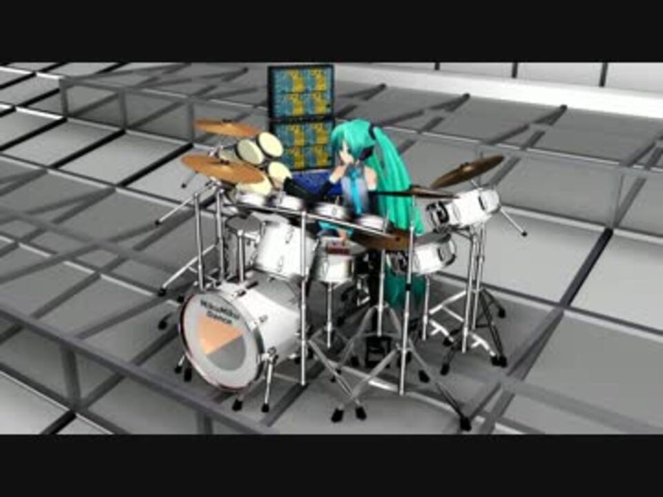 【MMD】YMO 1980 年ライブ風 ドラムモーション - ニコニコ動画