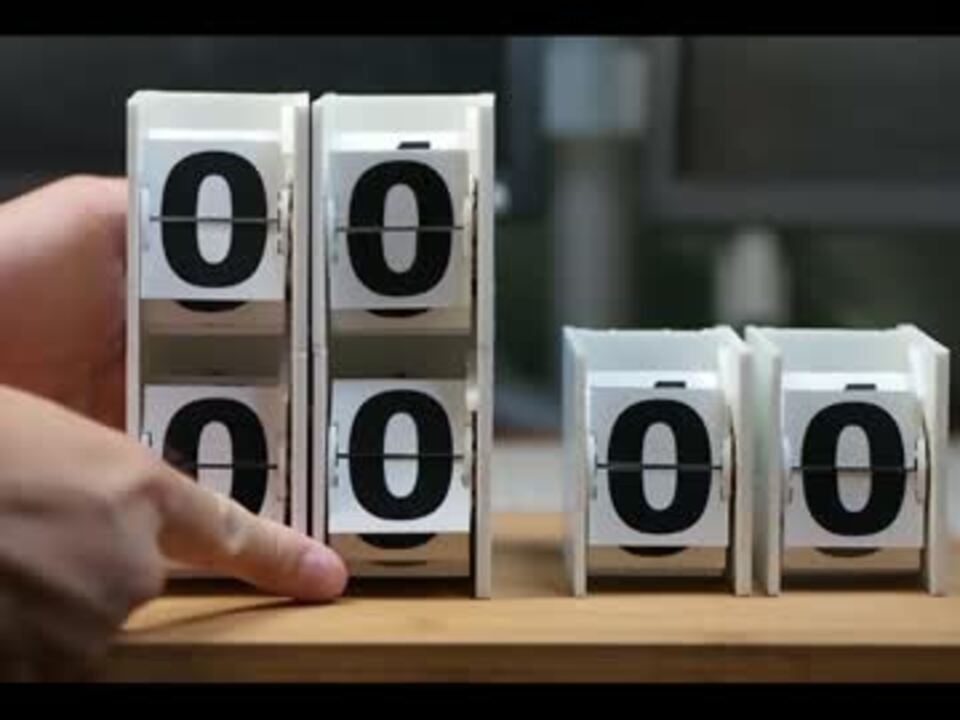 パタパタ時計を自作してみた ニコニコ動画