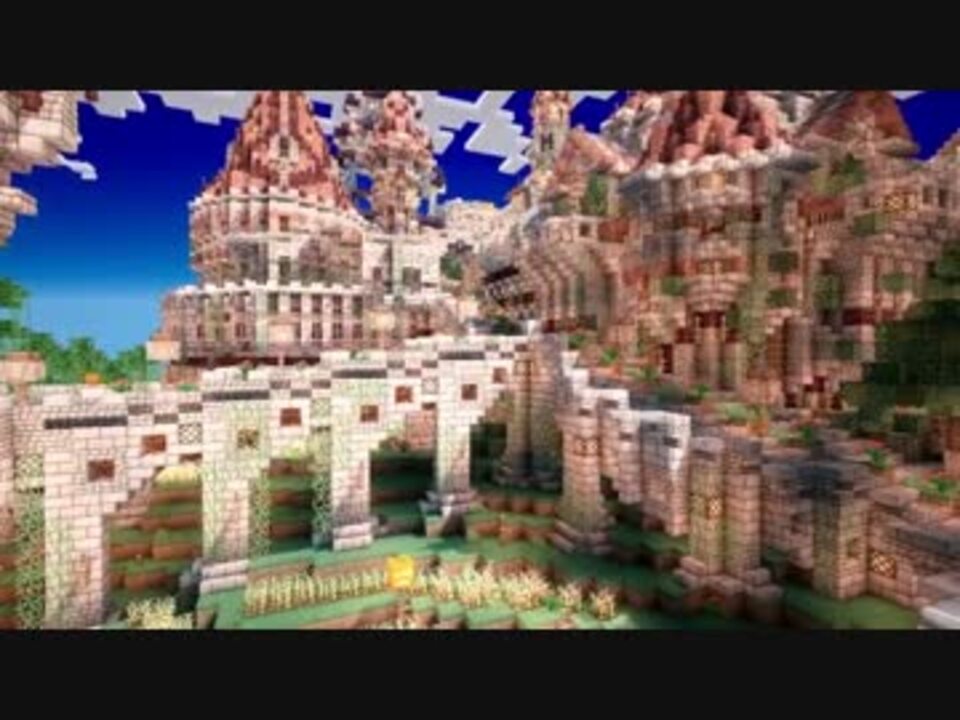 Minecraft 断崖絶壁の村を城塞都市にする Op集 ニコニコ動画