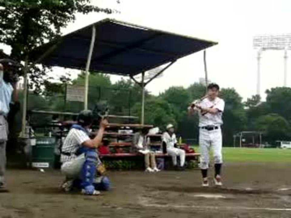 月曜先輩_打席に立つ.nicebatting ニコニコ動画