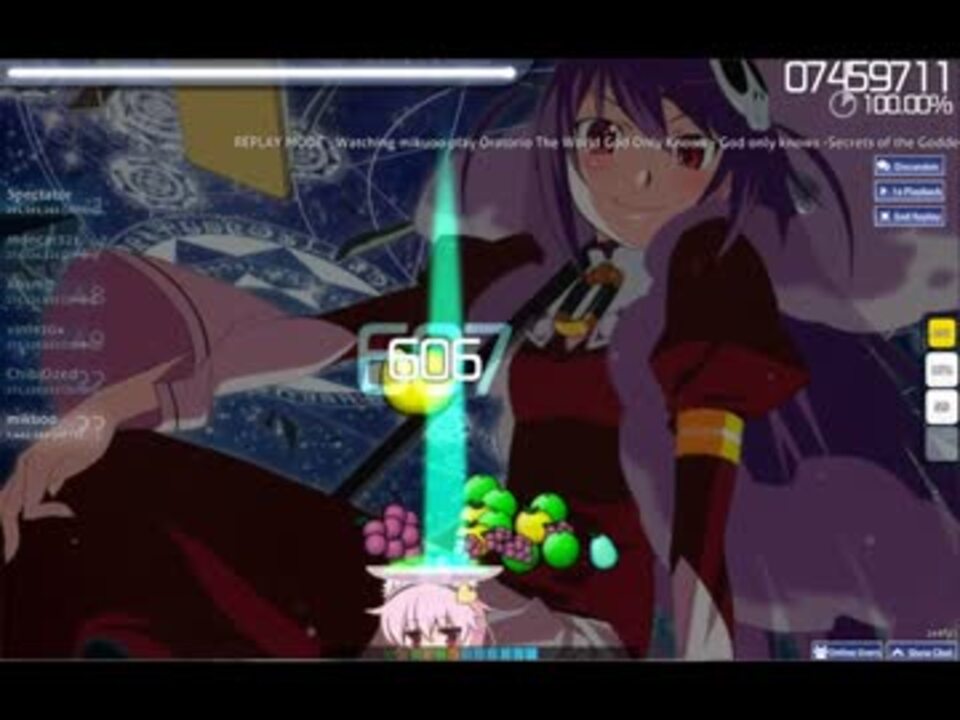 神のみぞ知るセカイ God Only Knows Secrets Of The Goddess Osu Ctb ニコニコ動画