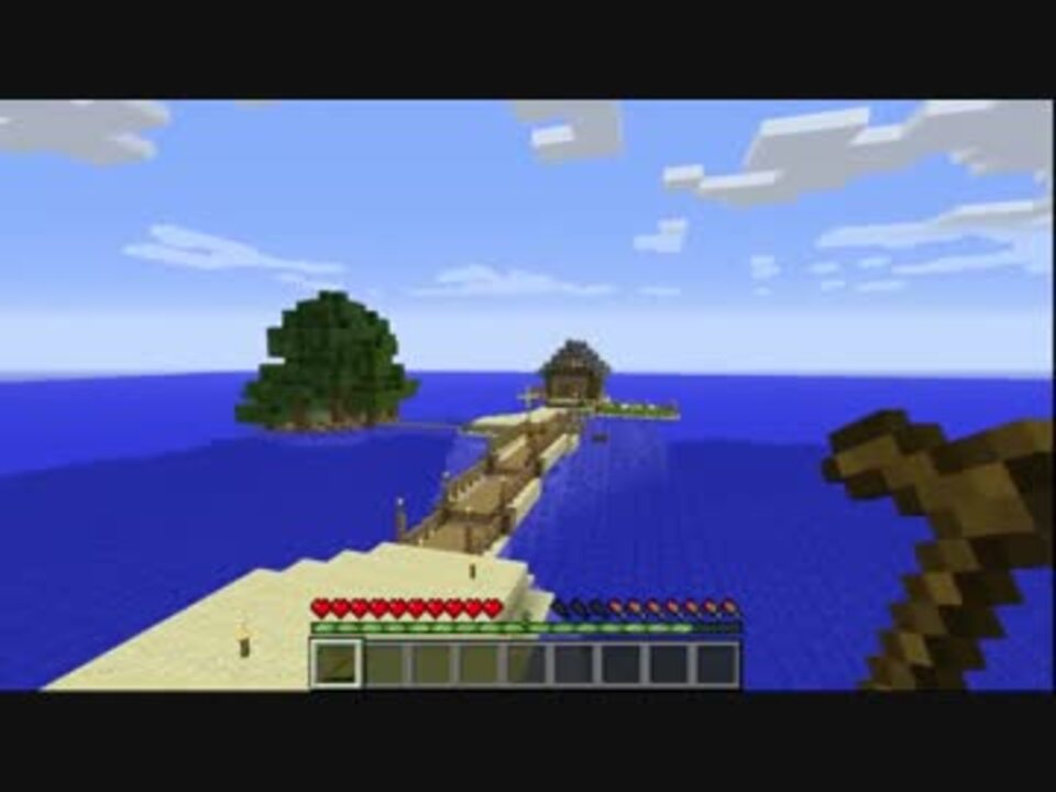 Minecraft しまをむらにする 3話 建築 ニコニコ動画