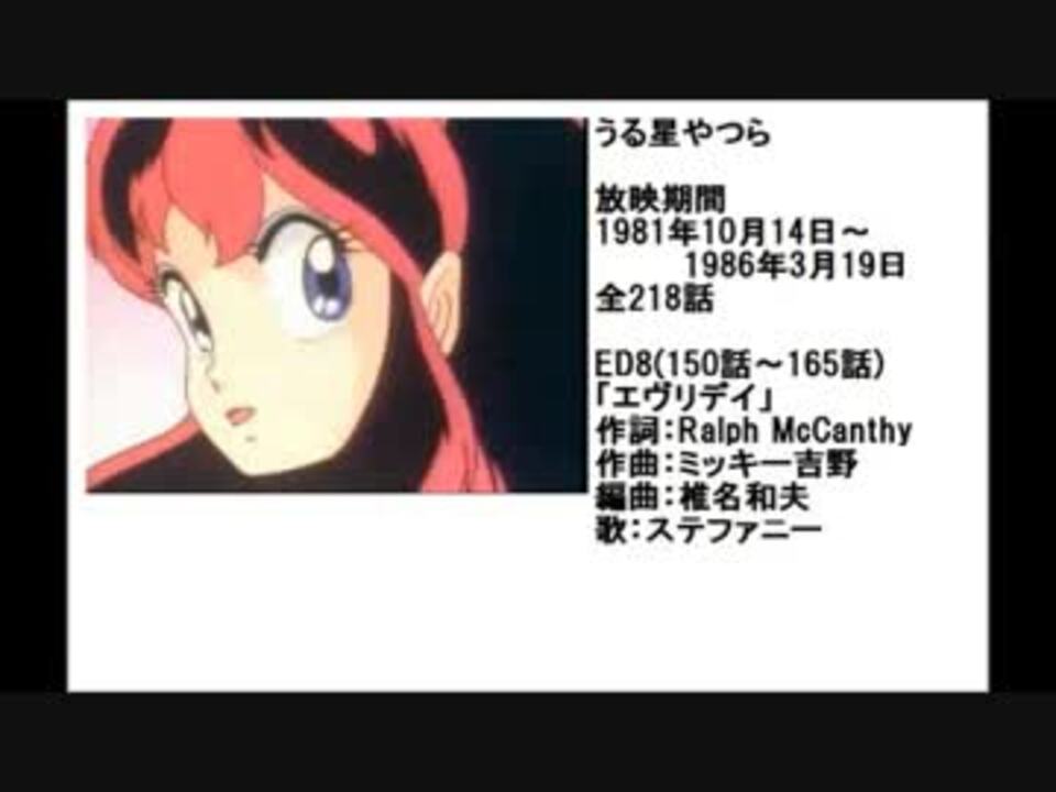 人気の うる星やつら 動画 1 475本 ニコニコ動画