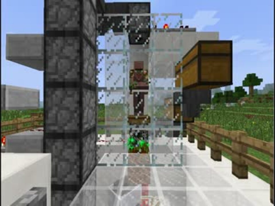 Minecraft 村人式自動小麦収穫機 14w21b ニコニコ動画