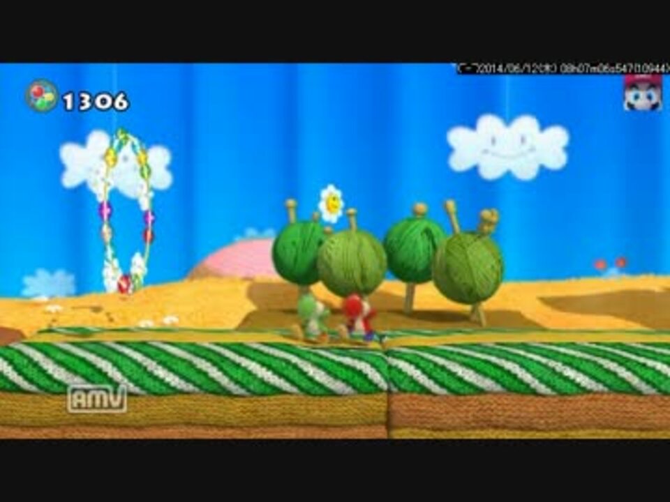 毛糸のヨッシー 14体験版プレイ動画 Yoshi S Woolly World ニコニコ動画