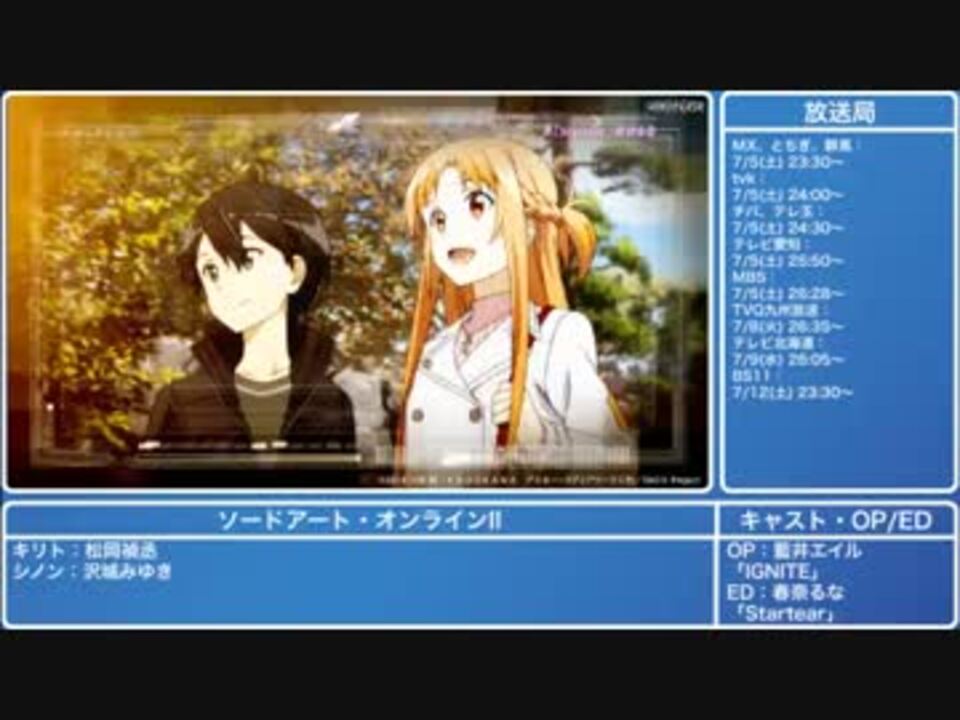 2014年 夏アニメ紹介 ニコニコ動画