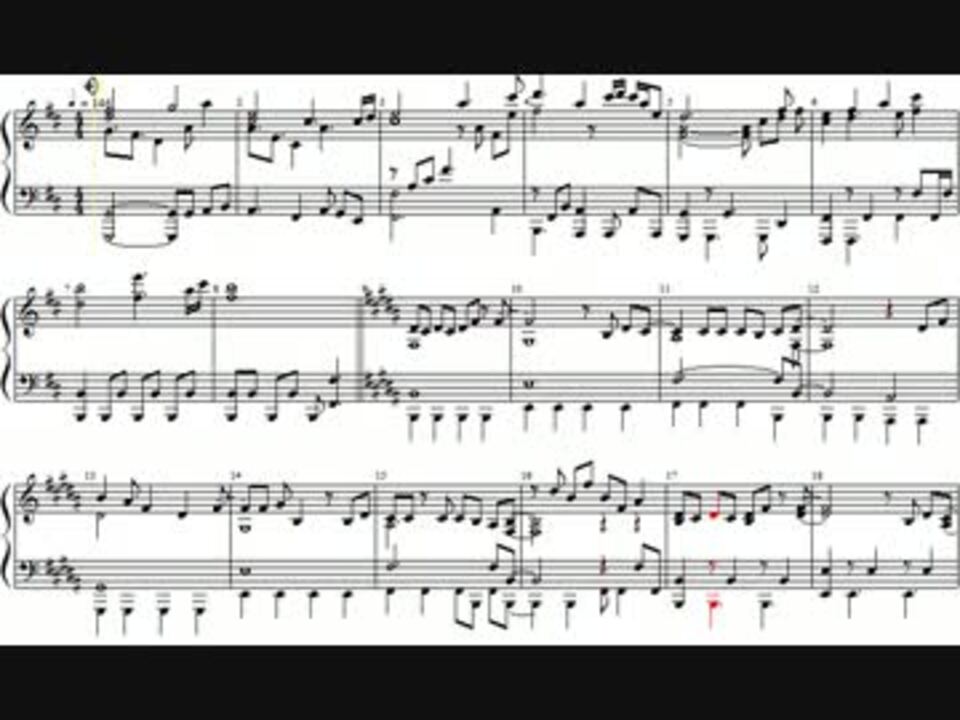 ピアノ編曲 ハナヤマタed 花雪 楽譜あり ニコニコ動画