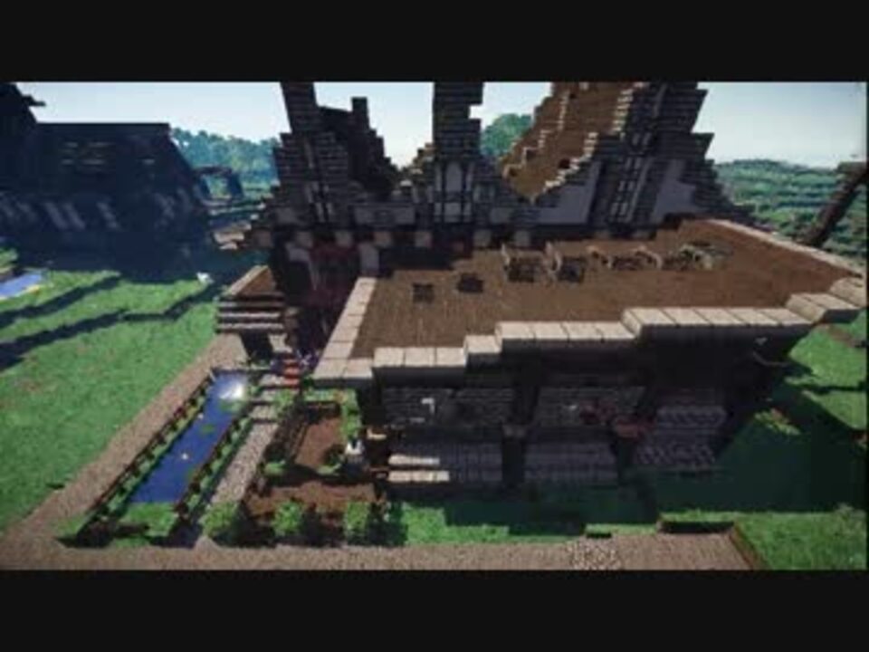 Minecraft 緩やかに幻想建築vol 1 田舎町レへネ Pt4 4 女実況 ニコニコ動画