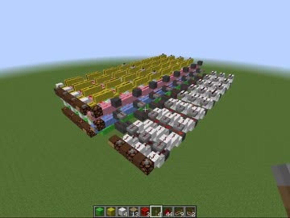 Minecraft 書き換え可能メモリを作ろう ニコニコ動画