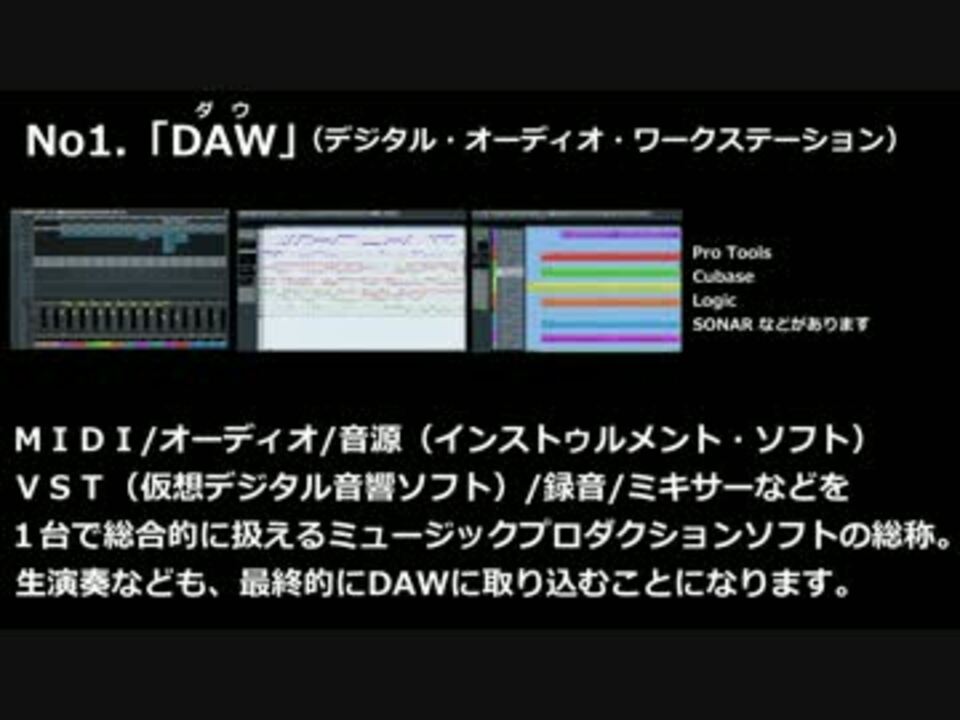 Dtm用語 音楽専門用語 まとめ ニコニコ動画