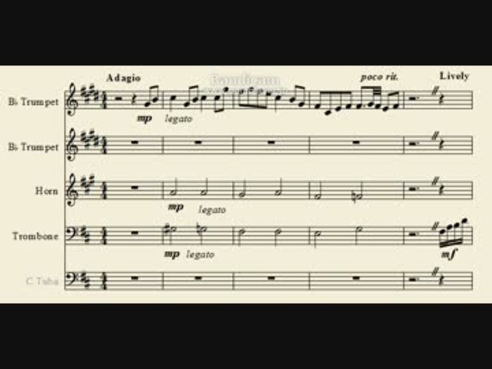 六兆年と一夜物語［Ia］（金管五重奏） - ニコニコ動画